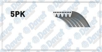 GATES 5PK718 Kanalli Kayis Peugeot Citroen Partner Berl 106 Saxo 1.1 1.4 1.6 8v 96- Bx 1.8d 8v (84-94) 58342